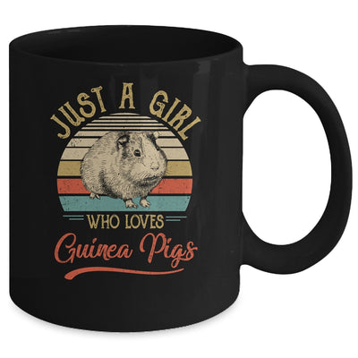 Just A Girl Who Loves Guinea Pigs Cute Vintage Guinea Pigs Girl Mug | siriusteestore