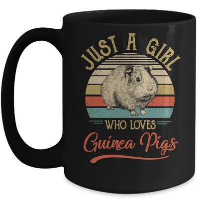 Just A Girl Who Loves Guinea Pigs Cute Vintage Guinea Pigs Girl Mug | siriusteestore