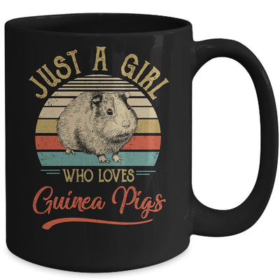 Just A Girl Who Loves Guinea Pigs Cute Vintage Guinea Pigs Girl Mug | siriusteestore