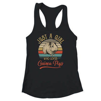 Just A Girl Who Loves Guinea Pigs Cute Vintage Guinea Pigs Girl Shirt & Tank Top | siriusteestore