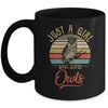 Just A Girl Who Loves Owls Cute Vintage Owls Girl Mug | siriusteestore