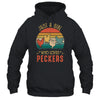 Just A Girl Who Loves Peckers Funny Chicken Farmer Vintage Shirt & Tank Top | siriusteestore