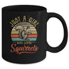 Just A Girl Who Loves Squirrels Cute Vintage Squirrels Girl Mug | siriusteestore