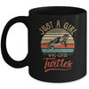 Just A Girl Who Loves Turtles Cute Vintage Turtles Girl Mug | siriusteestore