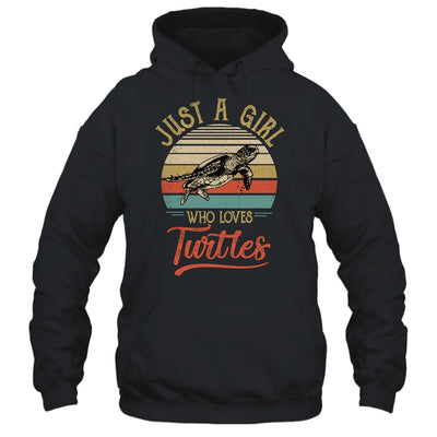 Just A Girl Who Loves Turtles Cute Vintage Turtles Girl Shirt & Tank Top | siriusteestore