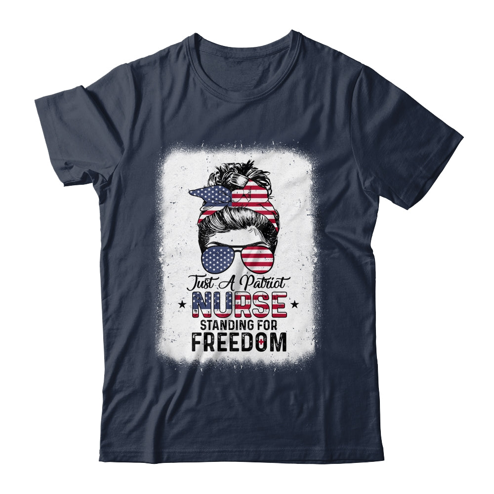 Just A Patriot Nurse Standing For Freedom US Flag Shirt & Tank Top | siriusteestore