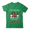 Just Hanging With My Gnomies Buffalo Plaid Funny Christmas Shirt & Sweatshirt | siriusteestore