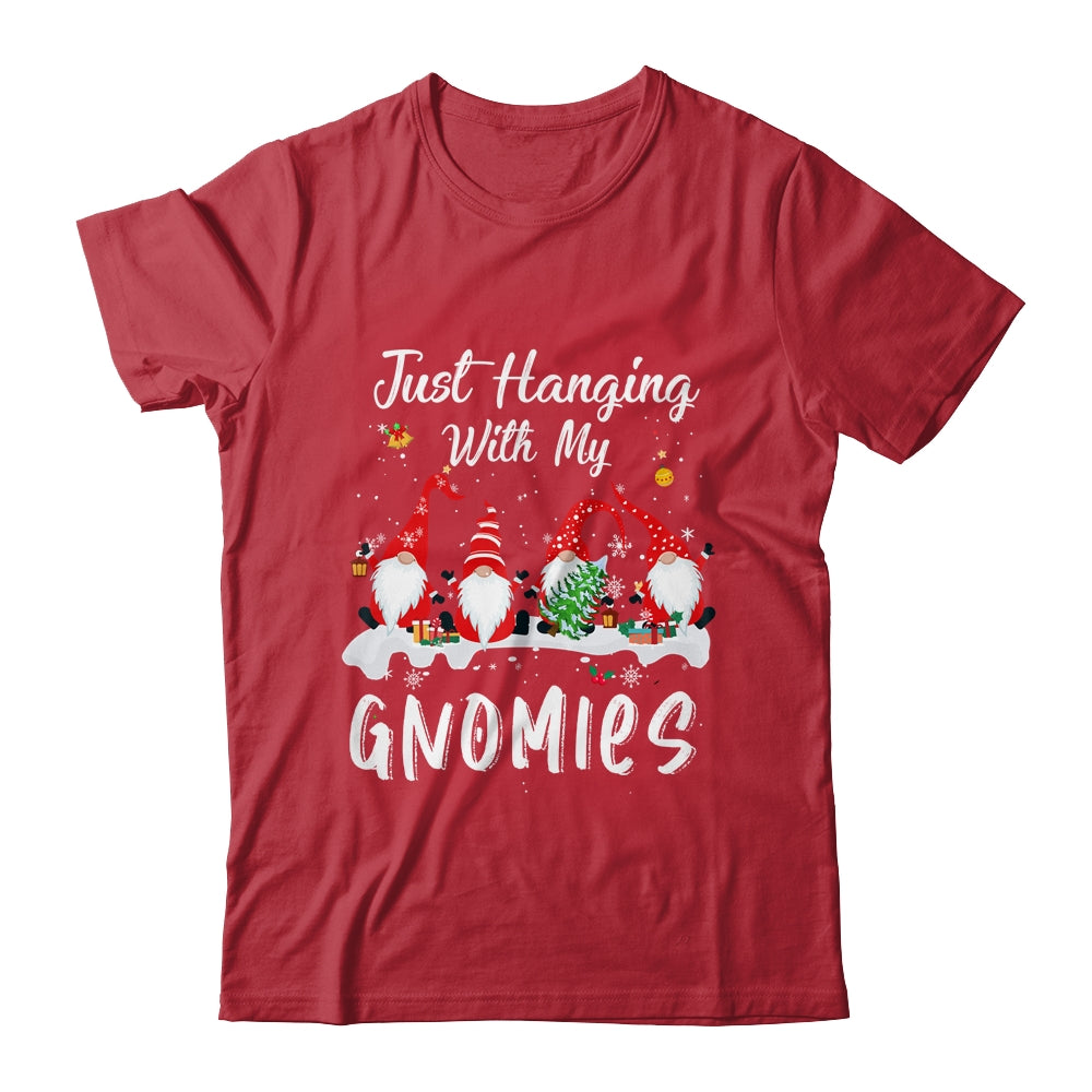 Just Hanging With My Gnomies Christmas Gnome Pajama Shirt & Sweatshirt | siriusteestore