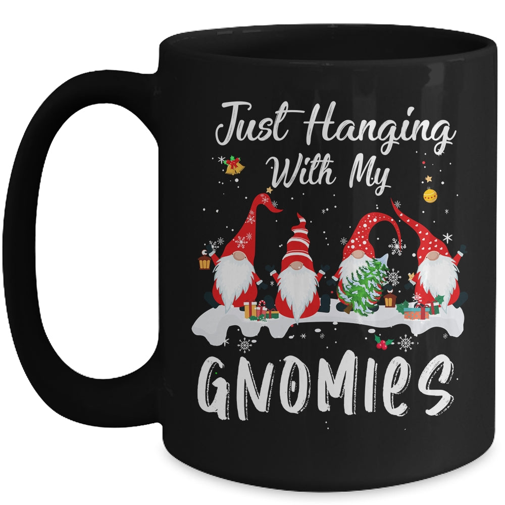 Just Hanging With My Gnomies Christmas Gnome Pajama Mug | siriusteestore