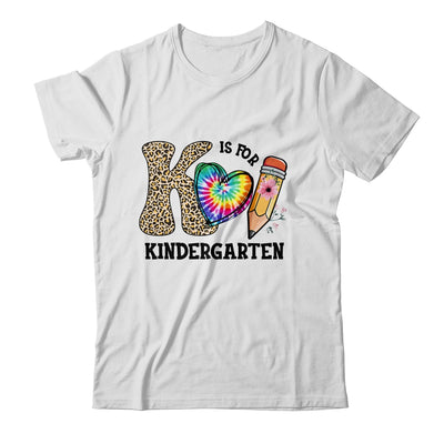 K Is For Kindergarten Teacher Leopard First Day Of School Shirt & Hoodie | siriusteestore