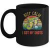 Keep Calm I Got My Shots 2 Shot Glasses Funny Drinking Mug | siriusteestore