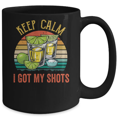 Keep Calm I Got My Shots 2 Shot Glasses Funny Drinking Mug | siriusteestore