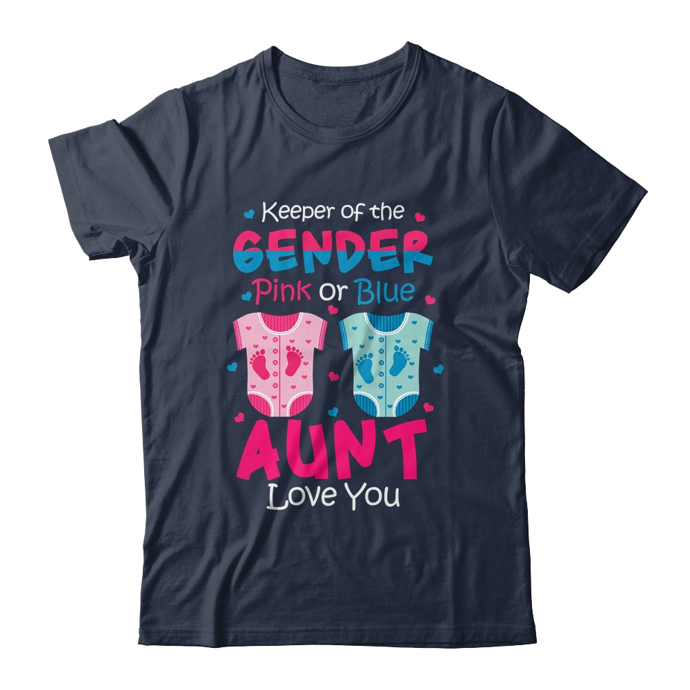 Keeper Of The Gender Aunt Loves You Baby Announcement Aunt Shirt & Hoodie | siriusteestore