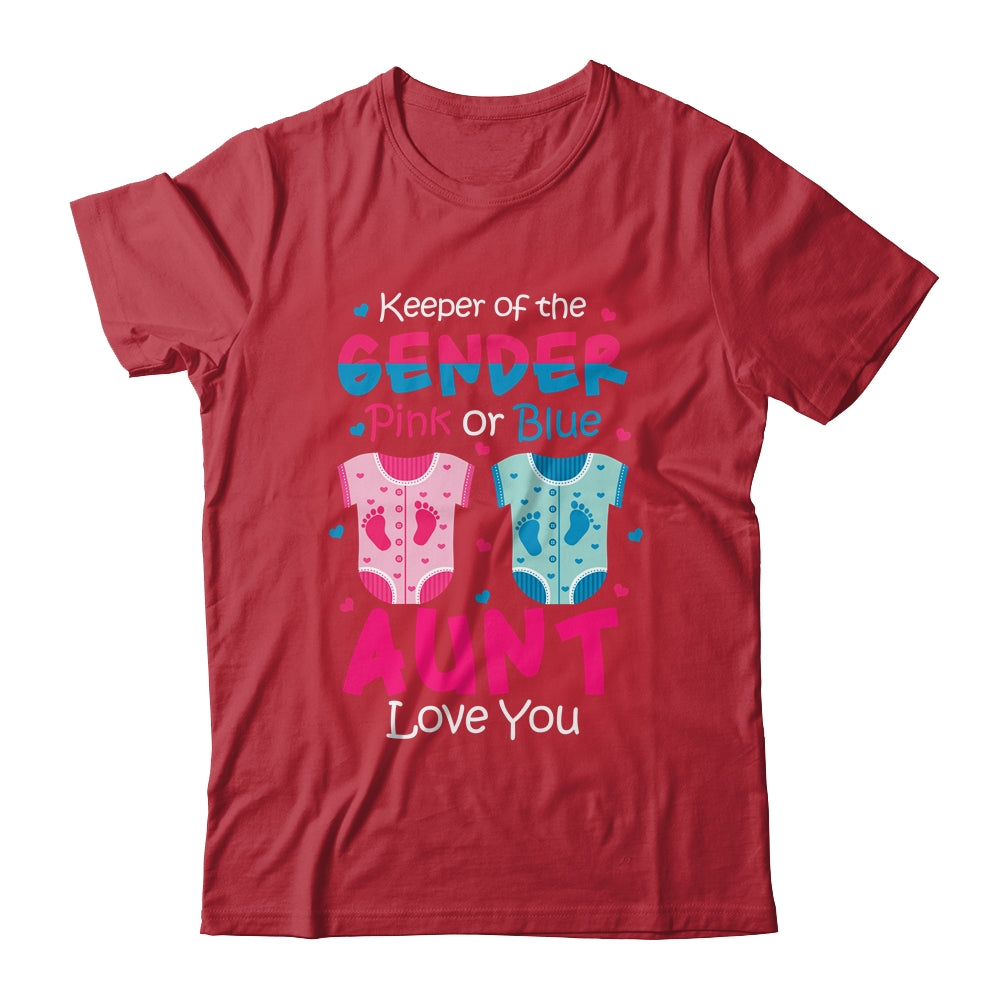 Keeper Of The Gender Aunt Loves You Baby Announcement Aunt Shirt & Hoodie | siriusteestore