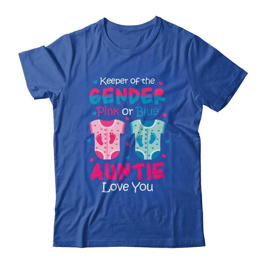 Keeper Of The Gender Auntie Loves You Baby Announcement Auntie Shirt & Hoodie | siriusteestore