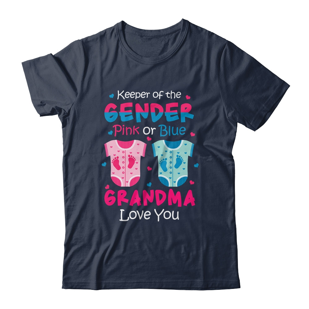 Keeper Of The Gender Grandma Loves You Baby Announcement Grandma Shirt & Hoodie | siriusteestore