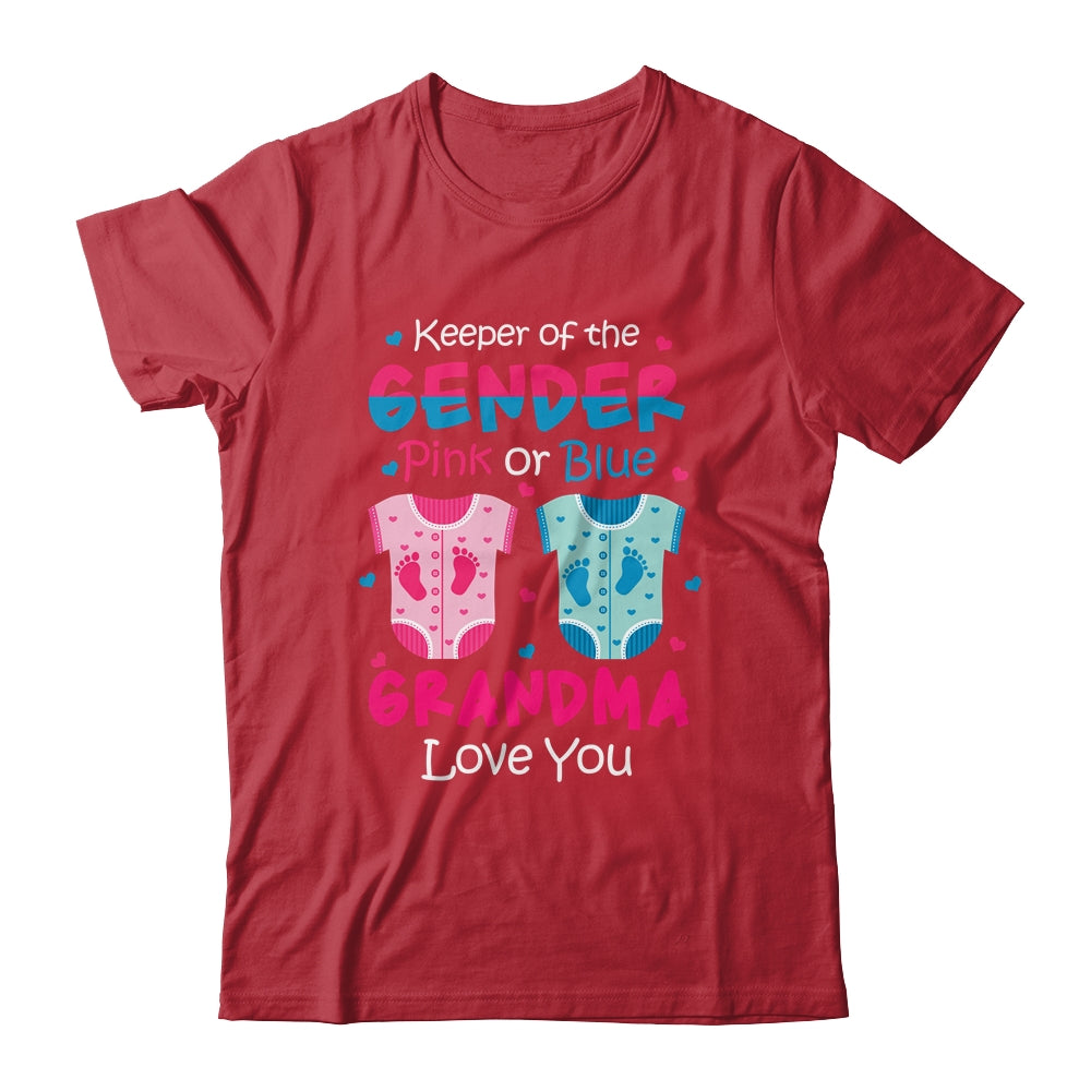 Keeper Of The Gender Grandma Loves You Baby Announcement Grandma Shirt & Hoodie | siriusteestore