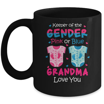 Keeper Of The Gender Grandma Loves You Baby Announcement Grandma Mug | siriusteestore