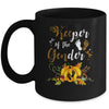 Keeper Of The Gender Reveal Baby Halloween Party Mug | siriusteestore