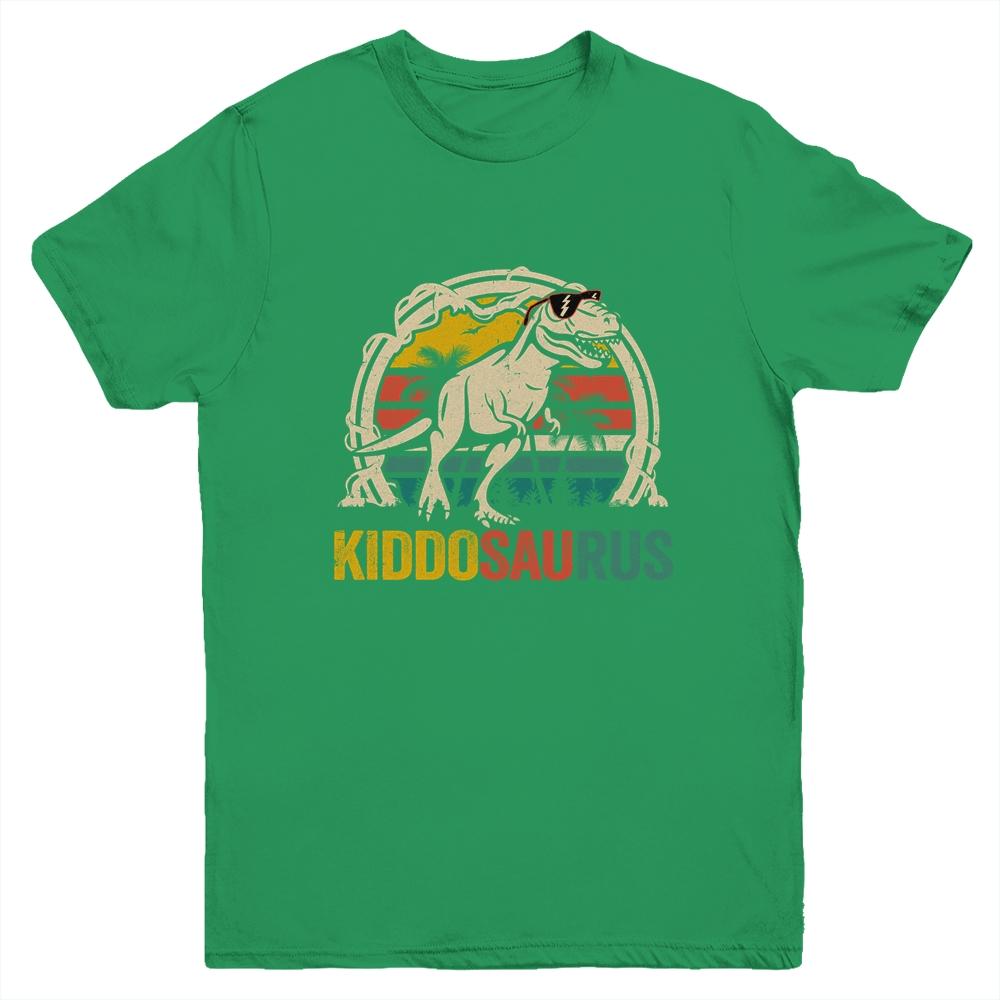 Kiddosaurus T Rex Dinosaur Kiddo Saurus Family Matching Youth Shirt | Siriustee.com