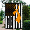 Kidney Cancer Awareness America Flag Orange Ribbon | siriusteestore
