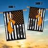 Kidney Cancer Awareness America Flag Orange Ribbon | siriusteestore