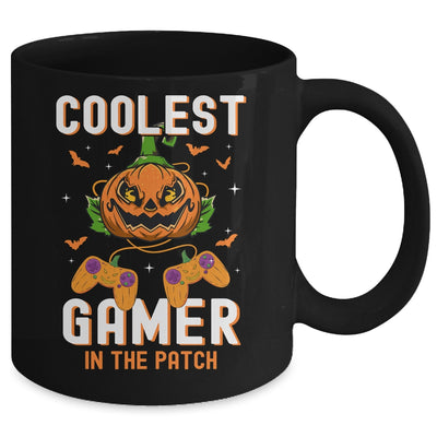 Kids Halloween Coolest Gamer In The Patch Boys Girls Pumpkin Mug | siriusteestore