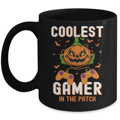 Kids Halloween Coolest Gamer In The Patch Boys Girls Pumpkin Mug | siriusteestore