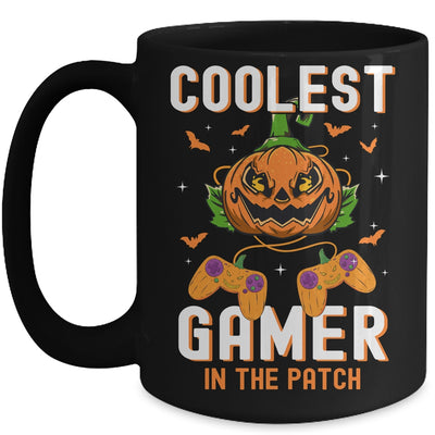 Kids Halloween Coolest Gamer In The Patch Boys Girls Pumpkin Mug | siriusteestore