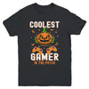 Kids Halloween Coolest Gamer In The Patch Boys Girls Pumpkin Youth Shirt | siriusteestore