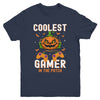 Kids Halloween Coolest Gamer In The Patch Boys Girls Pumpkin Youth Shirt | siriusteestore