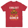 Kids Halloween Coolest Gamer In The Patch Boys Girls Pumpkin Youth Shirt | siriusteestore