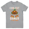 Kids Halloween Coolest Gamer In The Patch Boys Girls Pumpkin Youth Shirt | siriusteestore