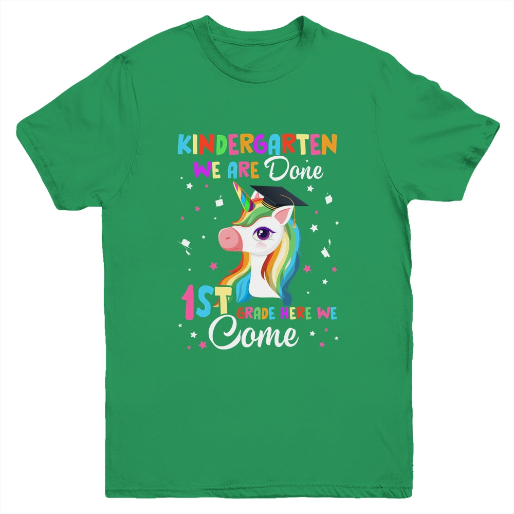 Kindergarten Graduation Magical Unicorn For Kids Girls Youth Shirt | siriusteestore