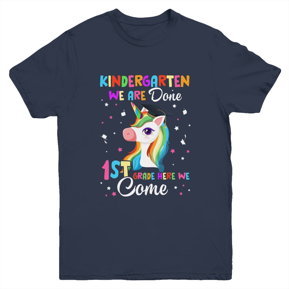 Kindergarten Graduation Magical Unicorn For Kids Girls Youth Shirt | siriusteestore