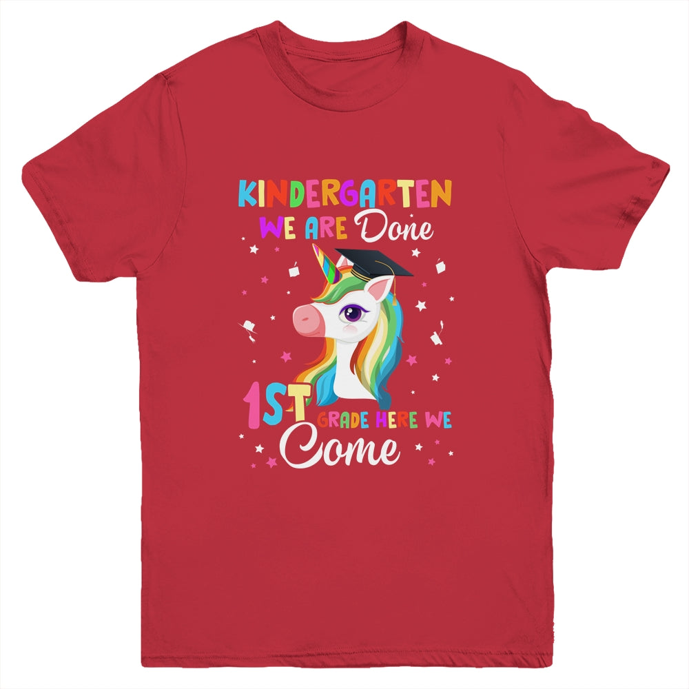 Kindergarten Graduation Magical Unicorn For Kids Girls Youth Shirt | siriusteestore