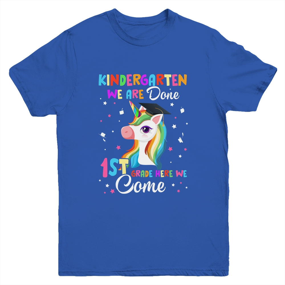 Kindergarten Graduation Magical Unicorn For Kids Girls Youth Shirt | siriusteestore