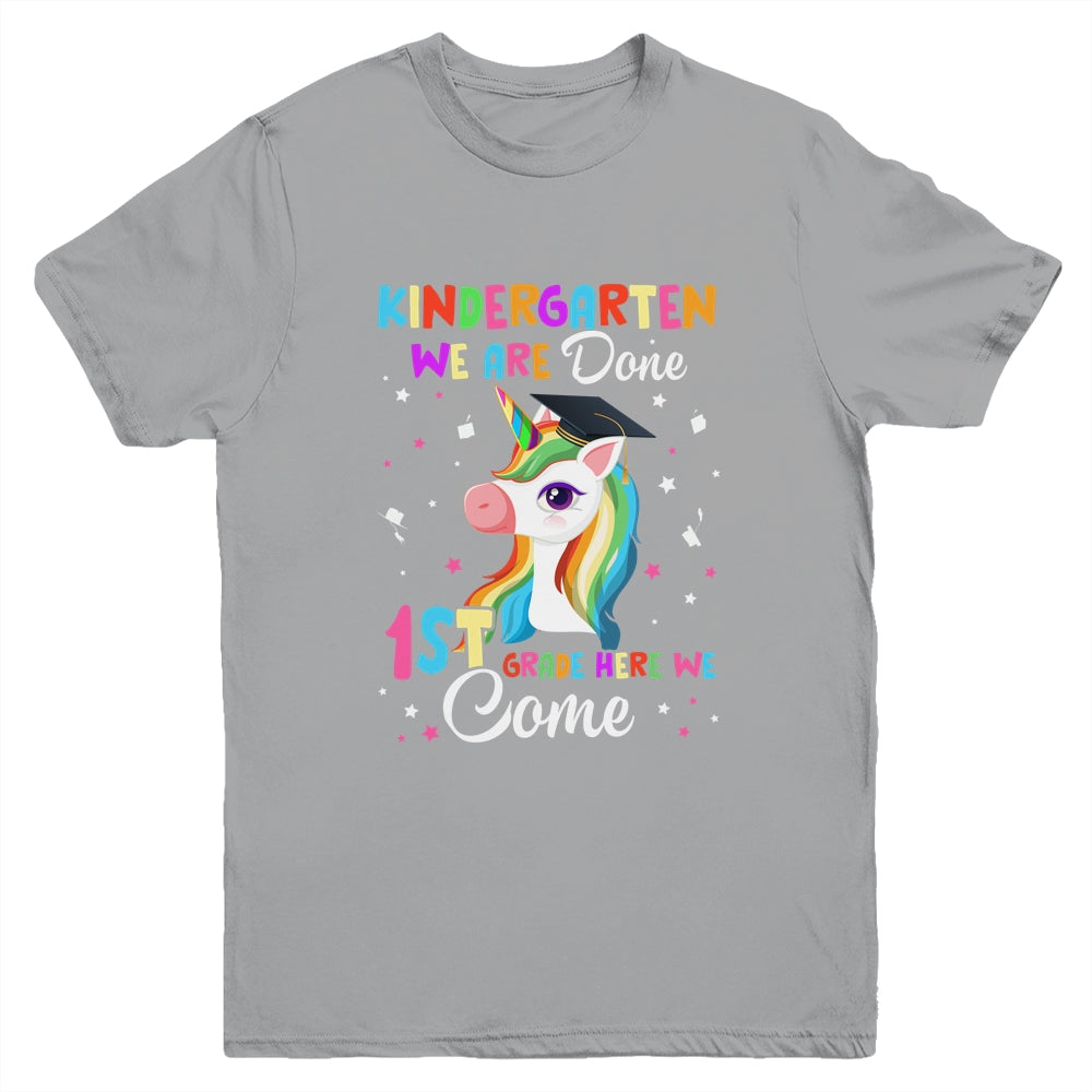 Kindergarten Graduation Magical Unicorn For Kids Girls Youth Shirt | siriusteestore
