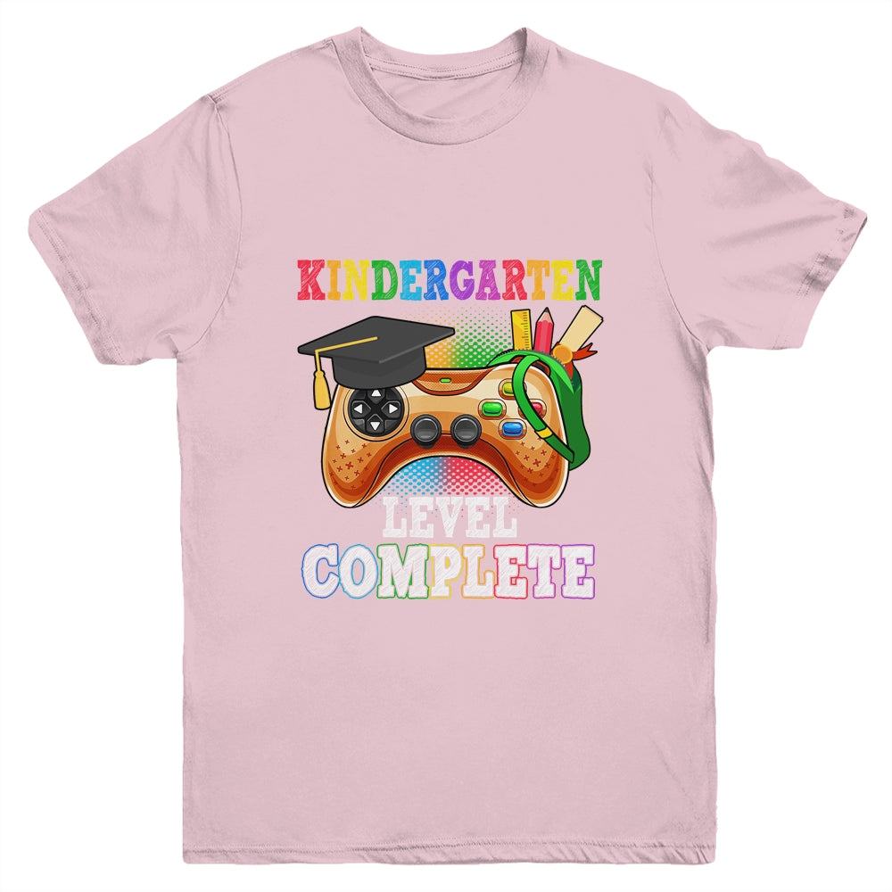 Kindergarten Level Complete Last Day Of School Graduation Youth Shirt | siriusteestore