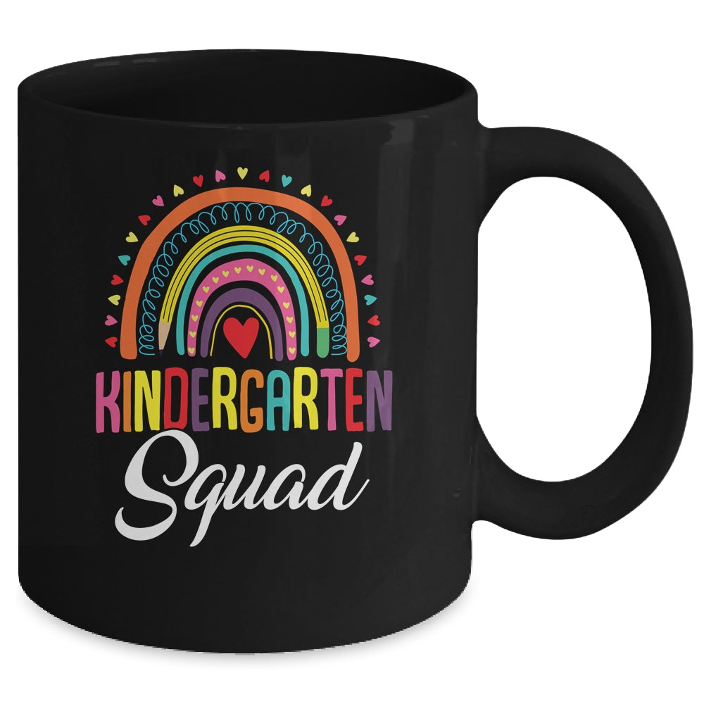 Kindergarten Squad Team For First Day Of School Teacher Kids Mug | siriusteestore