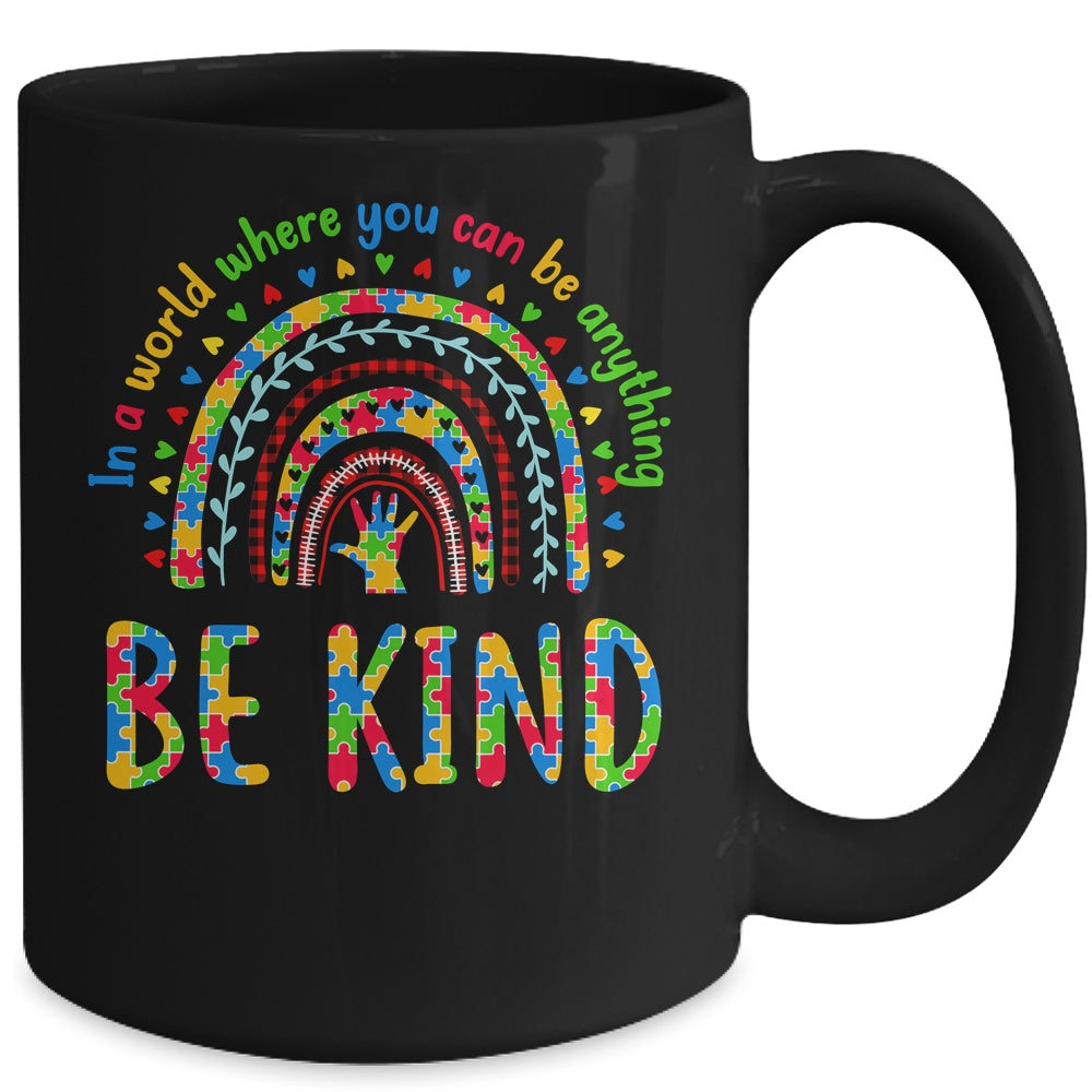Kindness Autism Awareness Rainbow World Autism Awareness Day Mug | siriusteestore