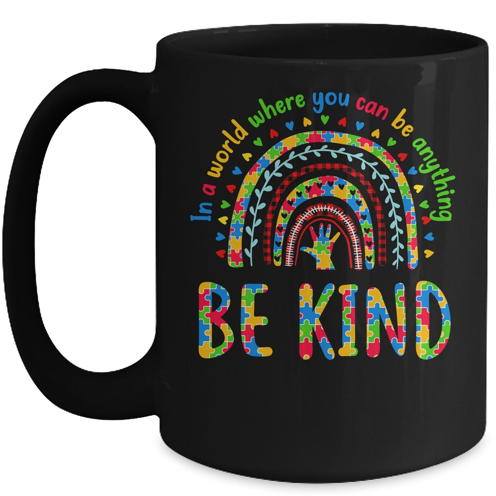 Kindness Autism Awareness Rainbow World Autism Awareness Day Mug | siriusteestore