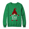 King Gnome Buffalo Plaid Matching Christmas Pajama Gift Shirt & Sweatshirt | siriusteestore