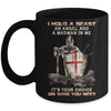 Knight Templar I Hold A Beast An Angel And A Madman In Me Mug | siriusteestore