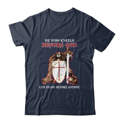 Knight Templars He Who Kneels Before GOD Can Stand Anyone Shirt & Hoodie | siriusteestore