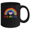 LGBTQ Free Aunt Hugs Gay Pride LGBT Rainbow Mother's Day Mug | siriusteestore