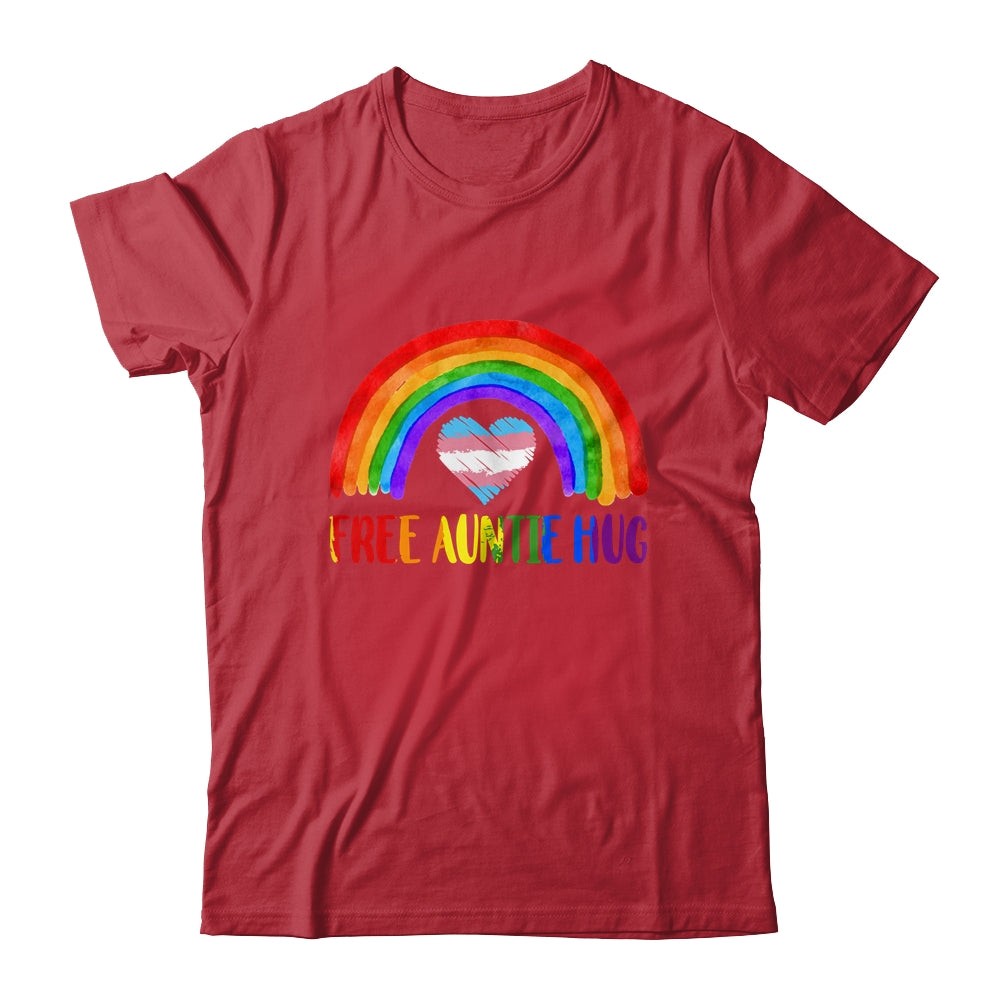 LGBTQ Free Auntie Hugs Gay Pride LGBT Rainbow Mother's Day Shirt & Tank Top | siriusteestore