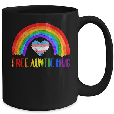 LGBTQ Free Auntie Hugs Gay Pride LGBT Rainbow Mother's Day Mug | siriusteestore