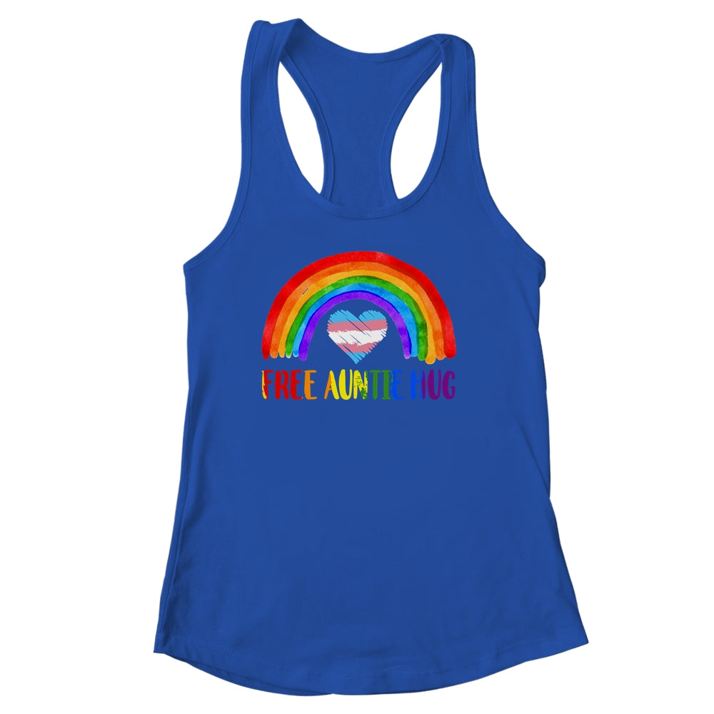 LGBTQ Free Auntie Hugs Gay Pride LGBT Rainbow Mother's Day Shirt & Tank Top | siriusteestore