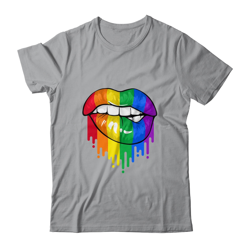 LGBT Rainbow Shirt Lips Pride Gay Homosexual Lesbian Shirt & Tank Top | siriusteestore